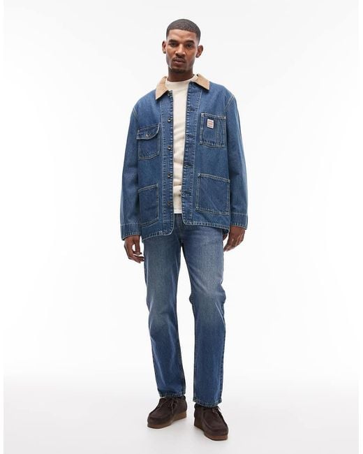 Levi's Blue Unisex Workwear Berkley Denim Chore Coat for men