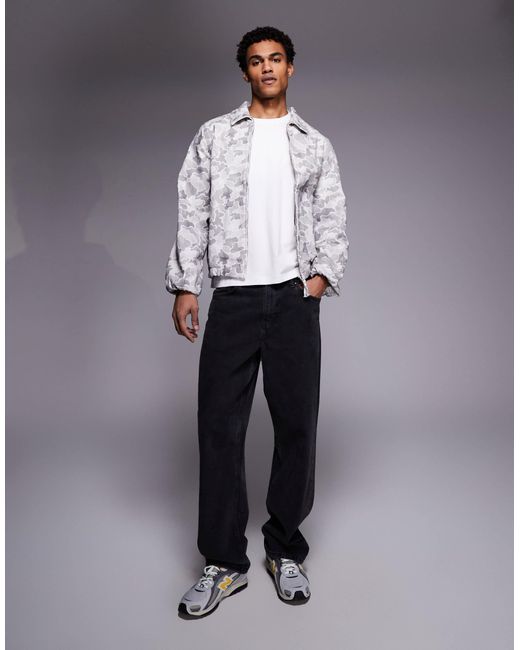 ASOS Gray Bomber Jacket for men
