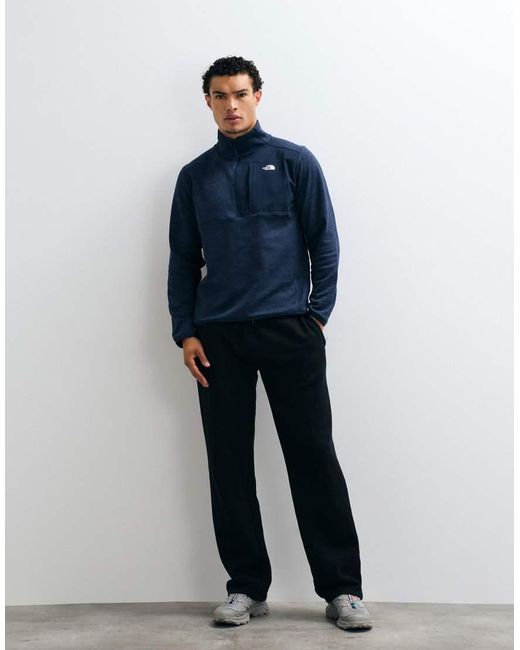 The North Face Blue 1/4 Zip Performance Fleece for men