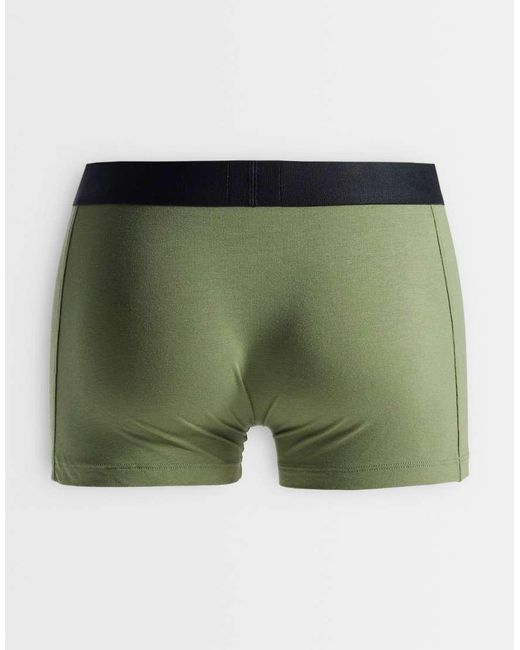 Boss Blue One 3 Pack Front Icon Logo Trunks for men