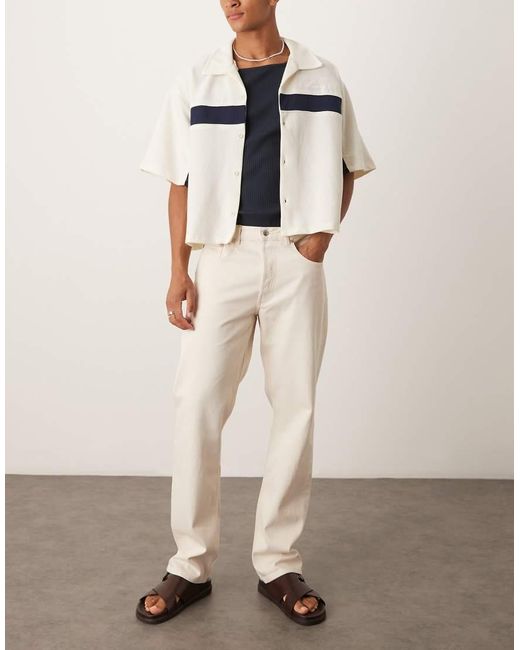 Vaqueros De Pernera Recta Suelta Ocean De -Blanco ARKET de hombre de color White