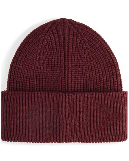 PUMA Red Wardrobe Essentials Chunky Mid Crown Beanie
