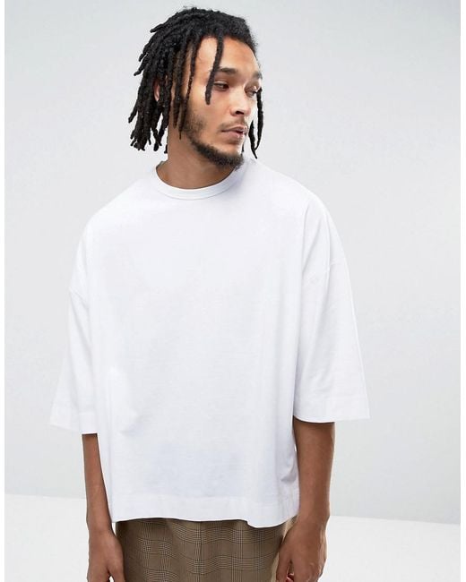 ASOS White Super Oversized Boxy T-shirt In Heavy Weight for men