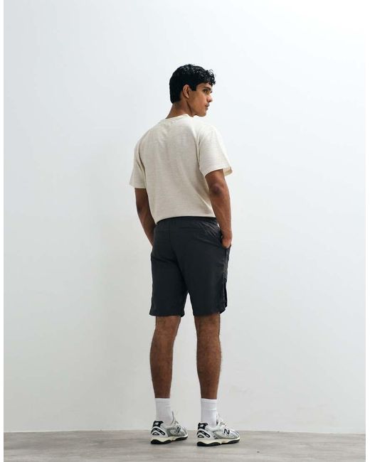 Brave Soul White Elastic Waist Shorts for men