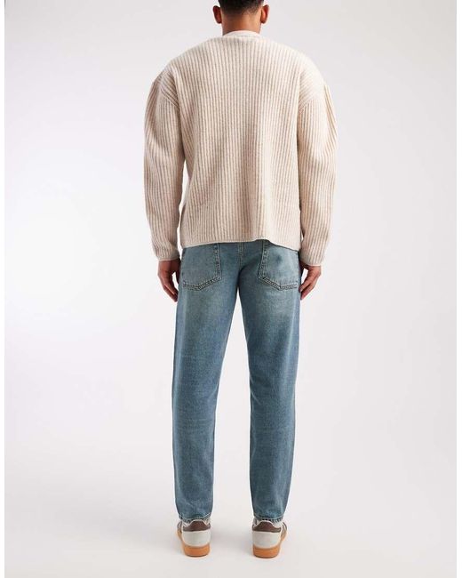 ASOS Blue Tapered Jeans for men