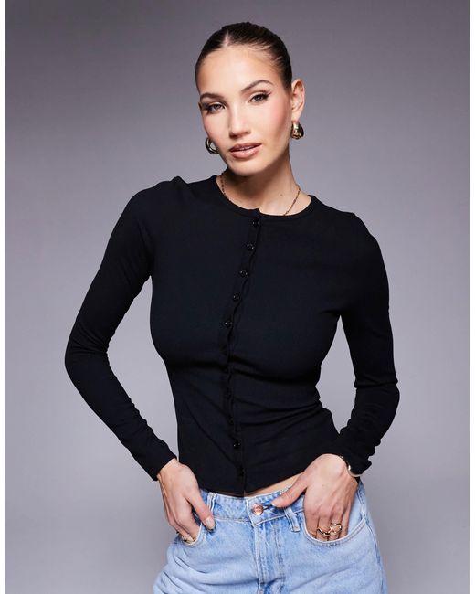 ASOS Blue Button Through Cardigan