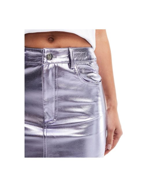 Amy Lynn Purple Milena Lupe Y2k Micro Mini Skirt