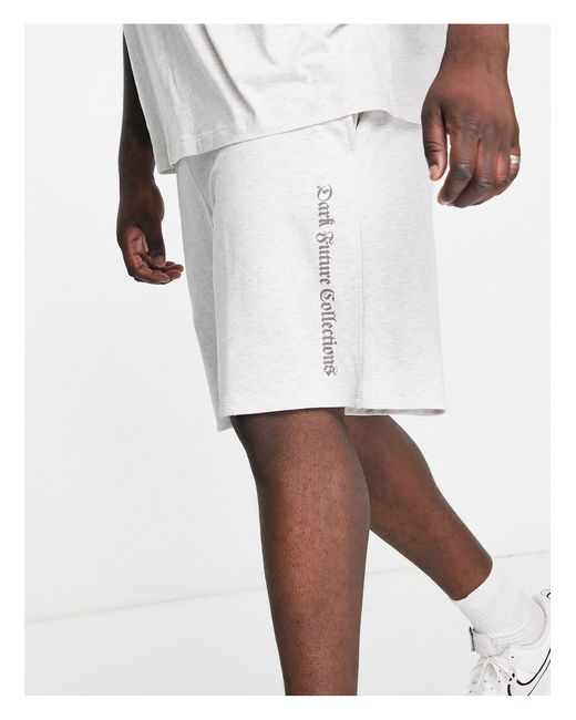 ASOS Asos – dark future – locker geschnittene shorts in Weiß für Herren |  Lyst DE