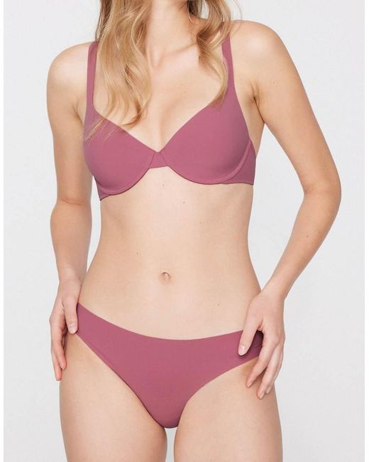 Tezenis Pink Laser-Cut Microfibre Knickers