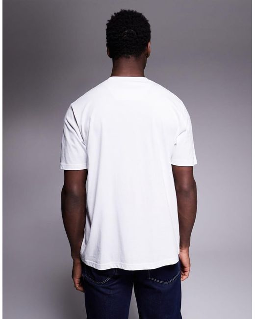 Marshall Artist Gray Logo Print T-Shirt for men