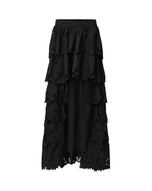 AllSaints Black – cavarly – bestickter rock