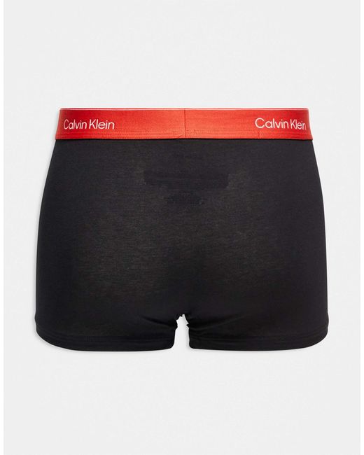 Calvin Klein Black Icon Cotton Stretch 5 Pack Trunks for men