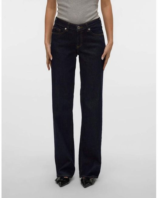 Vero Moda Blue Wide-Fit Jeans