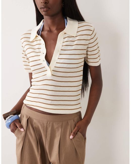 Threadbare Natural Box Pleat Wide Leg Pants