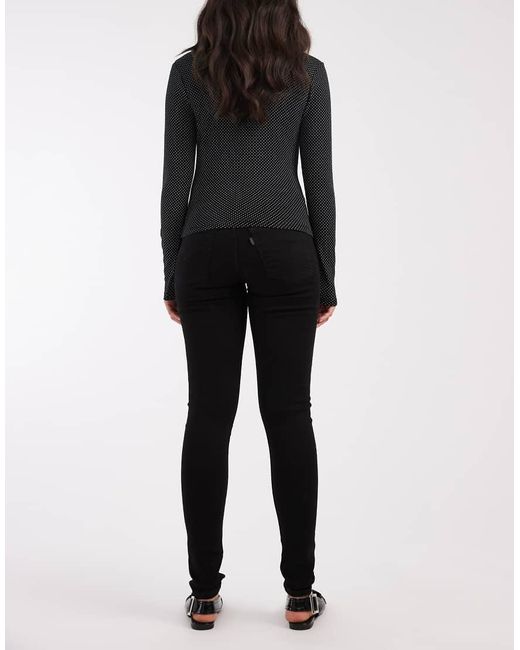 Levi's Black 710 Super Skinny Jeans