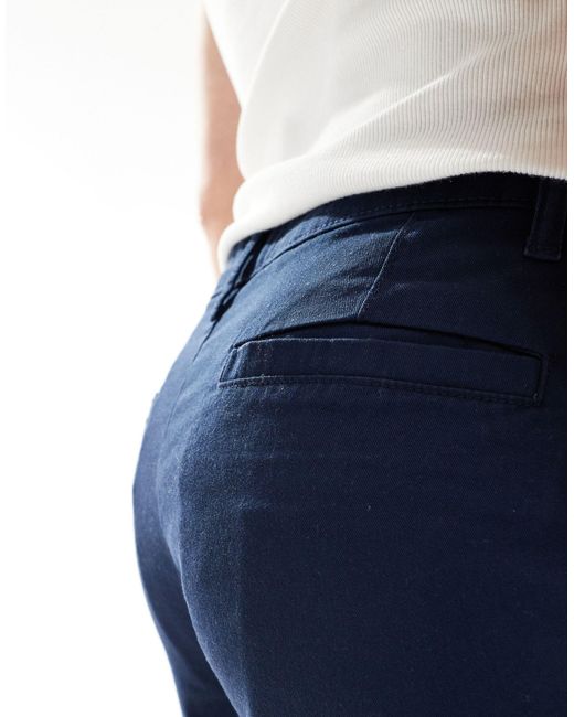 ASOS Blue 2 Pack Slim Stretch Regular Length Chino Shorts for men