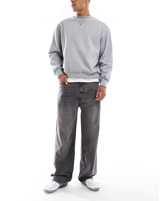 Calvin Klein Gray baggy Jeans for men