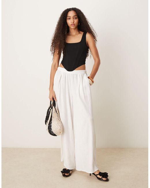 ASOS Black Square Neck Corset Top