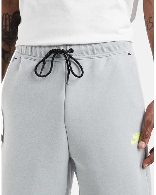 Nike White Tech Fleece Knit Shorts for men