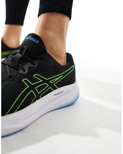 Gel-pulse 15 neutral - sneakers da corsa nere e lime elettrico di Asics in Black da Uomo