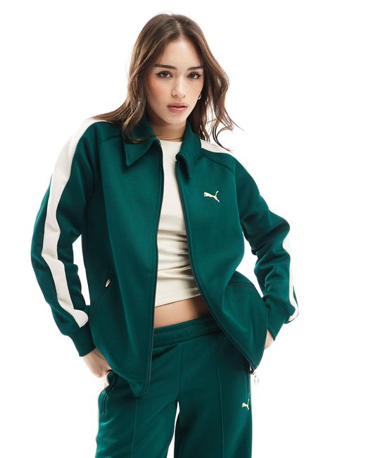 PUMA Green T7 Track Jacket Co-ord