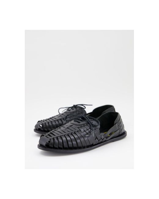 Rule london - scarpe estive stringate di HUGO in Black da Uomo