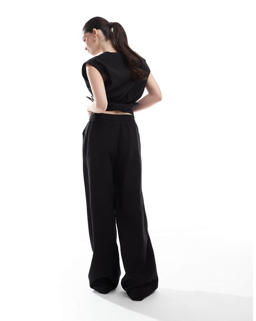 Object Blue High Waisted Tailored Trouser Co-ord