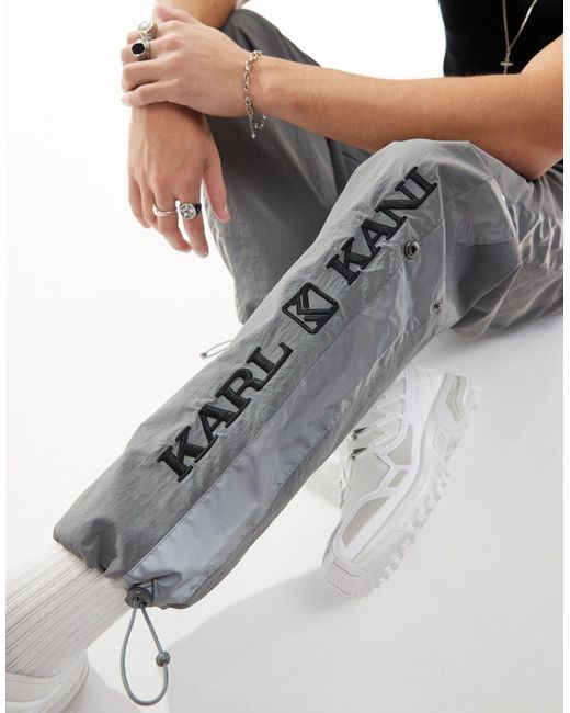 Karlkani – retro-jogginghose in Gray für Herren