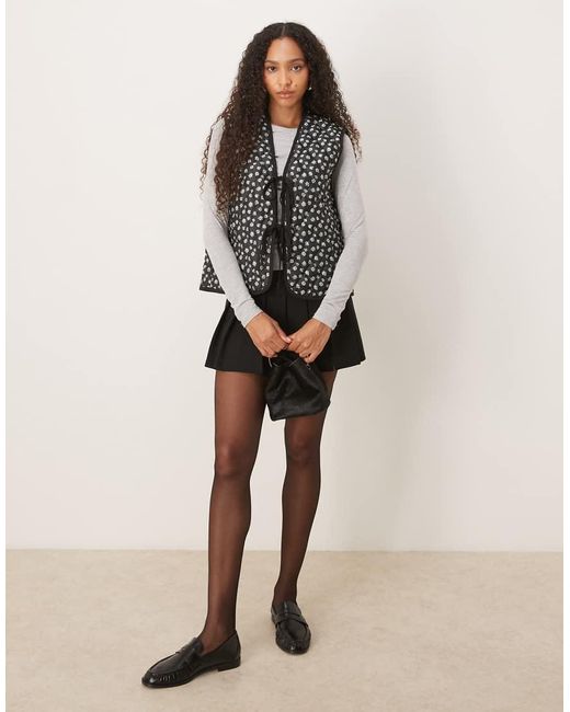 Glamorous Black Quilted Gilet