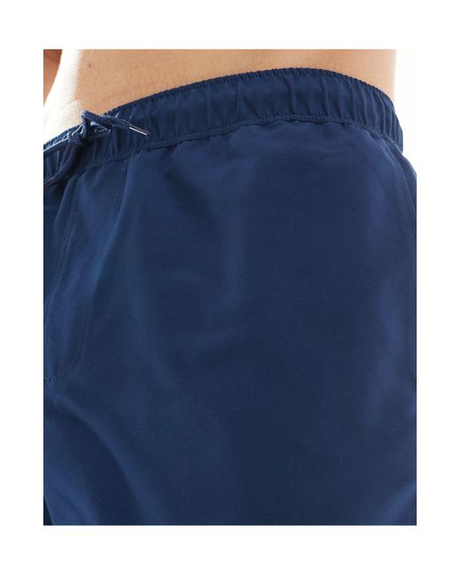 Confezione da 2 paia di pantaloncini da bagno taglio corto blu navy/rossi di ASOS in Blue da Uomo