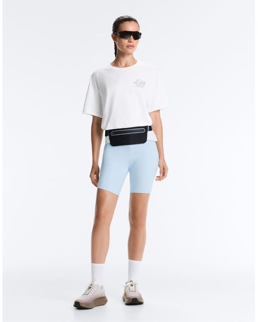 Oysho White Printed Boxy Short-sleeved T-shirt