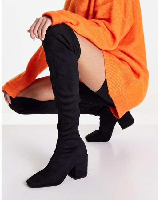 Raid Black Taylah Over-the-knee Boots