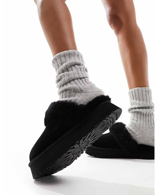 Ugg Black Disquette Slippers