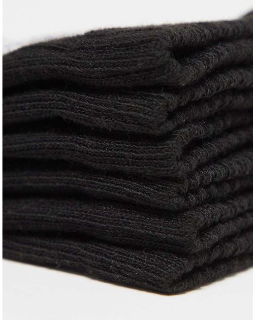 Pack De 3 Pares De Calcetines Negros Con Logo Simple Dome De The North Face de color Black
