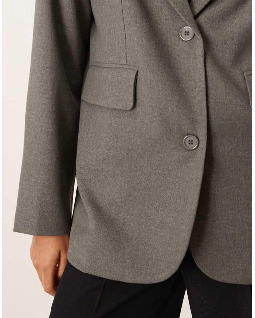 Motel Gray Maiwa Textured Blazer