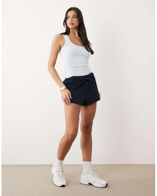 Gina Tricot White Super Stretch Scoop Neck Tank Top