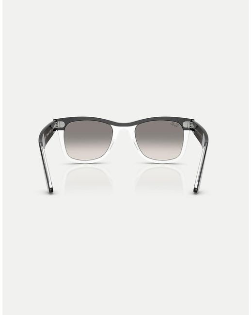 Ray-Ban Black Wayfarer Street Neat Square Sunglasses With Lens