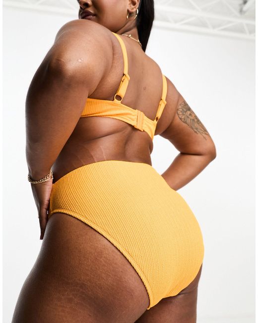 Simply Be Yellow – bikinihose aus kräuselstoff