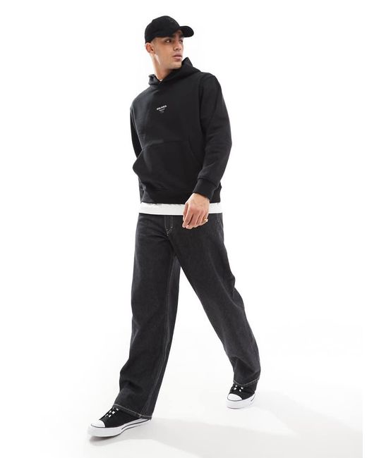 Jack & Jones Super Oversized T-Shirt Met Studio-Print Op De Achterkant Van 400Gsm Zware Stof in het Black voor heren