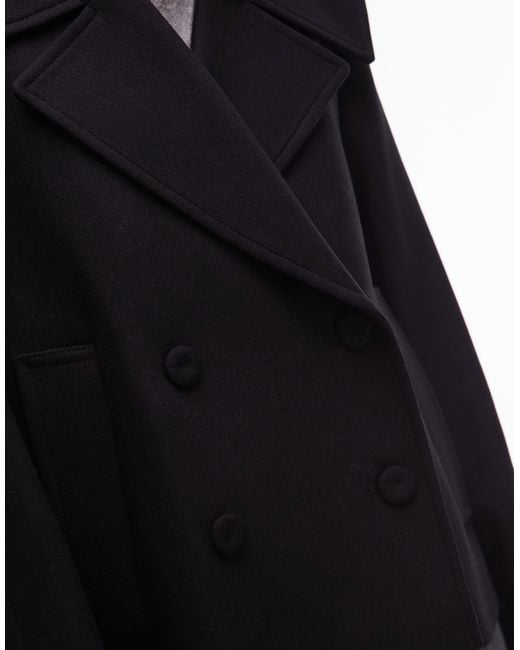 Manteau court avec poignets à lanières - marron & Other Stories en coloris Black