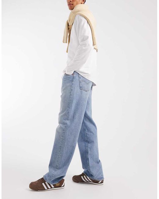 Levi's Blue 501 Loose Straight Jeans for men