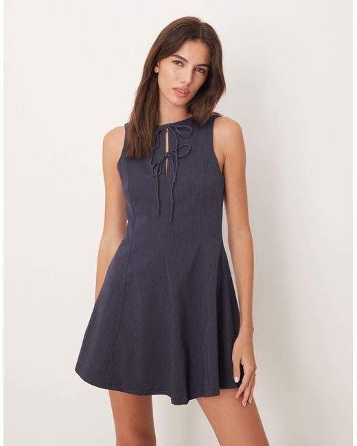mango blue mini dress MANGO CARLA 27055977-56 MANGO KIDS GIRL DRESS