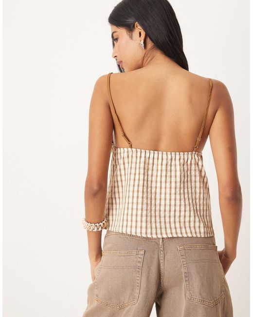 Motel Natural Milota Check Cami Top
