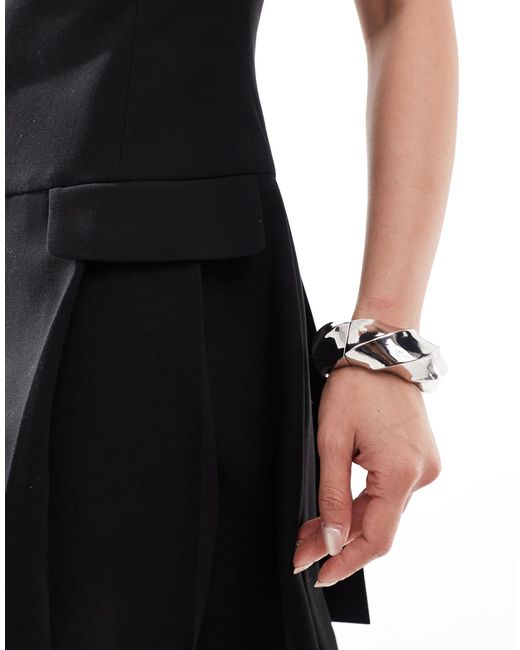 French Connection Black – azra – twill-minikleid