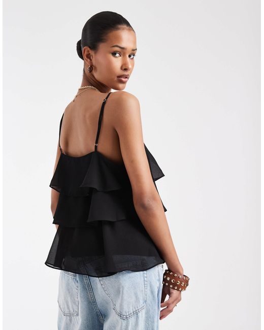 ONLY Blue Ruffles Cami Top