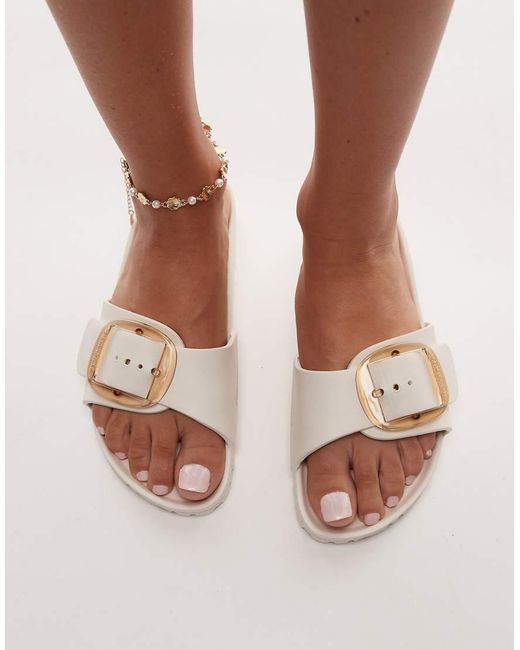 Birkenstock Natural Madrid Big Buckle Eva Sandals