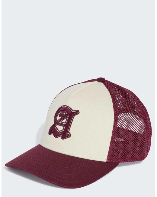 Adidas Originals Purple Stadium Graphic Trucker Cap