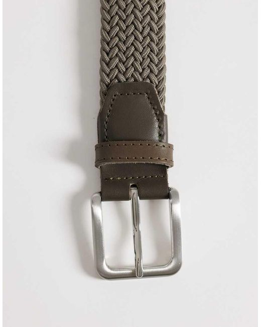Jack & Jones Brown Woven Belt for men