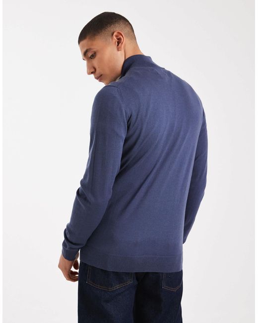Redchurch - pull en laine mérinos Farah pour homme en coloris Blue