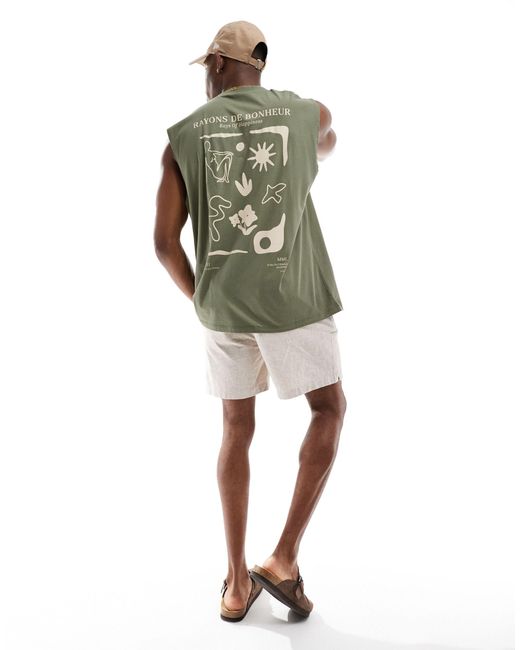 ASOS Green Oversized Singlet for men